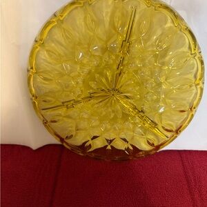 Anchor Hocking Yellow Glass Plate